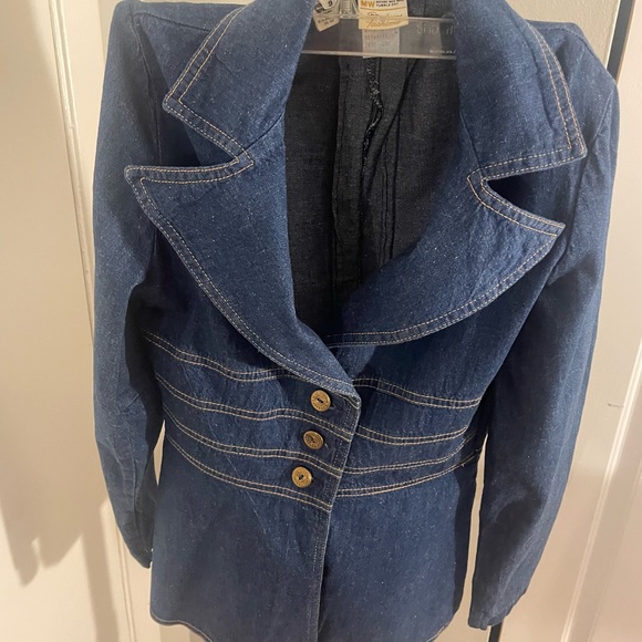 Denim blazer Jacket JC Penney size 9 - Picture 6 of 6